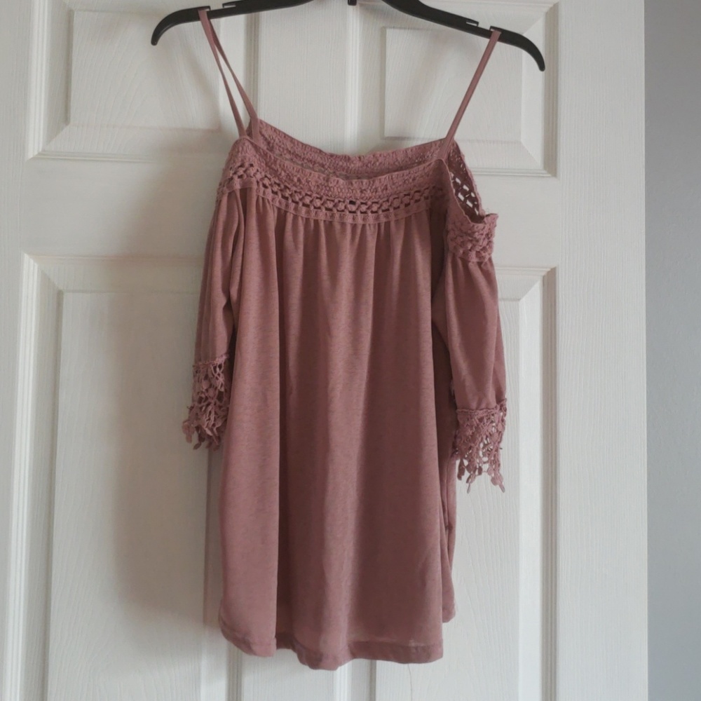 Light Off The Shoulder Top With Straps